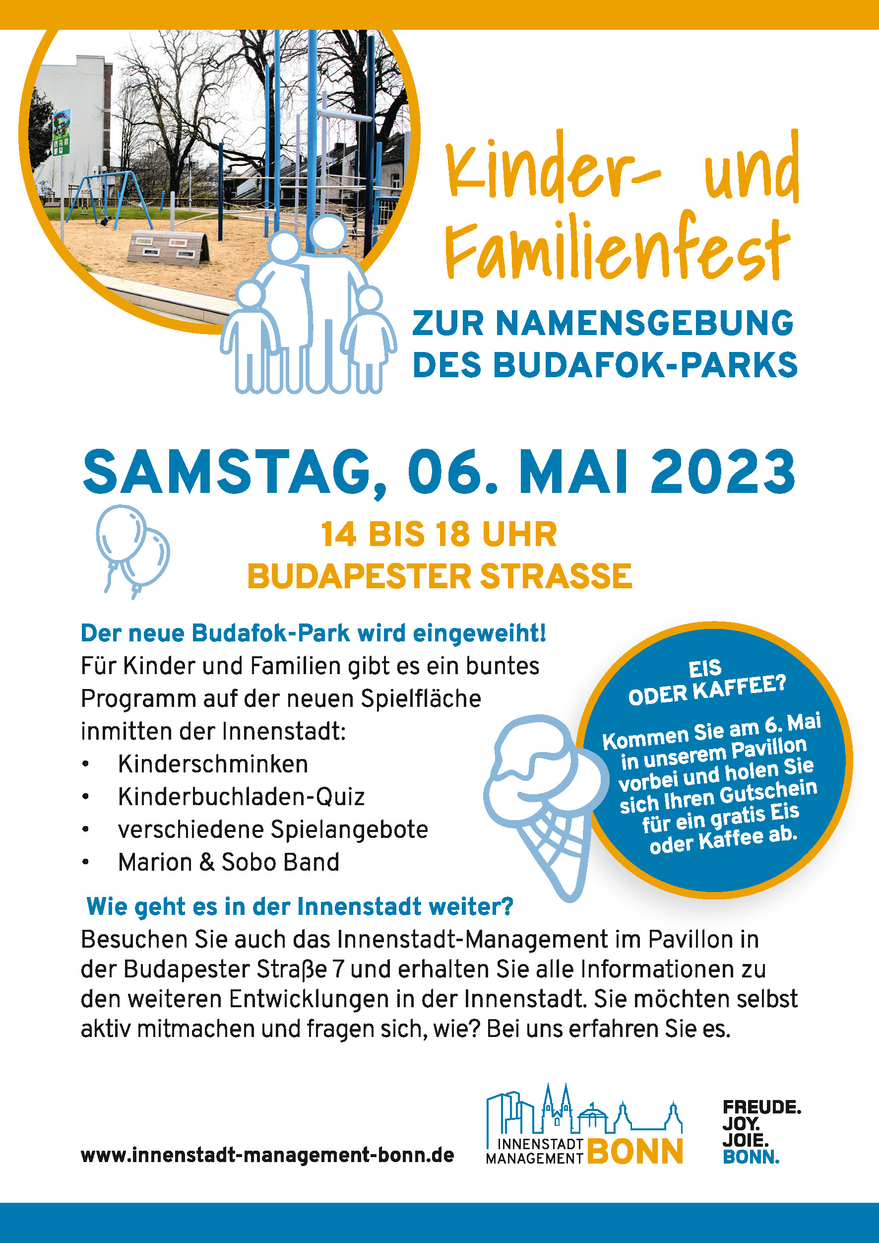 Kinder- und Familienfest zur Namensgebung des Budafok-Parks