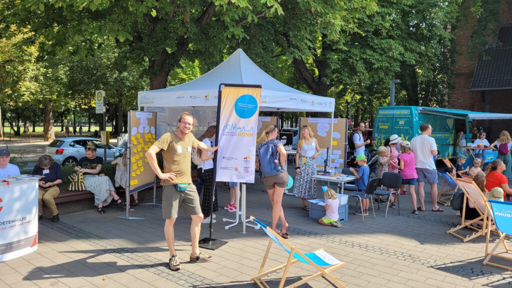 Der Stand des Innenstadt-Managements auf dem Kaiserplatzfest.