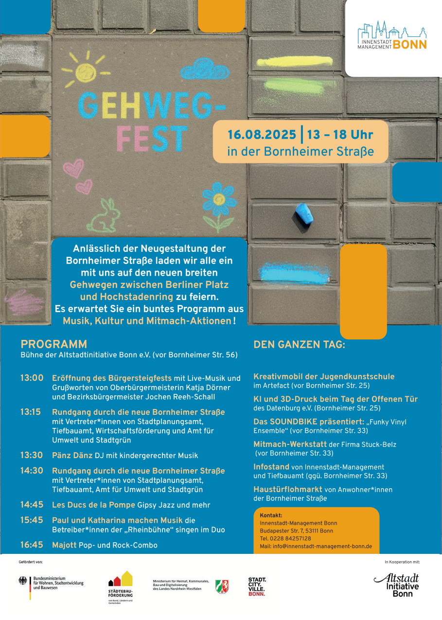 Gehwegfest in der Bornheimer Straße